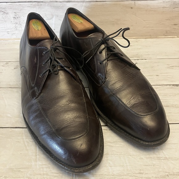 Freeman Shoes Mens 12 D Brown Casual Formal - Picture 1 of 13